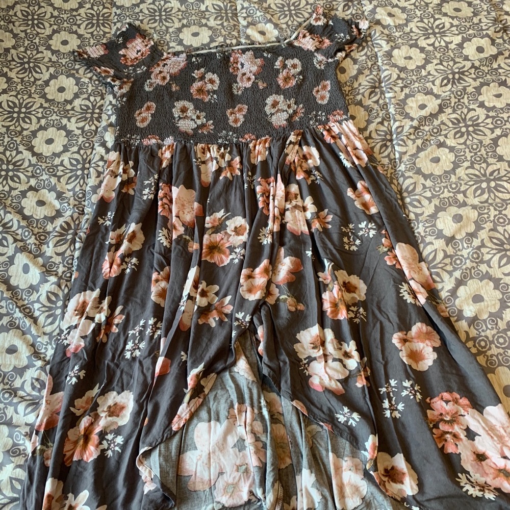 Plus size floral dress